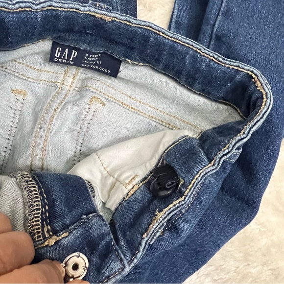 Gap Little Girl Bundle of 3 Skinny Fit, Jeggings Denim Jeans Sz 4 - Picture 12 of 13